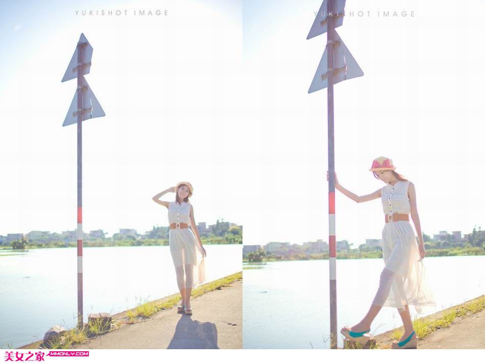 长裙美女清新户外写真