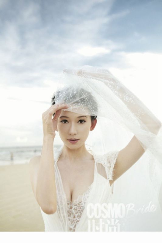 林志玲唯美白纱高清写真