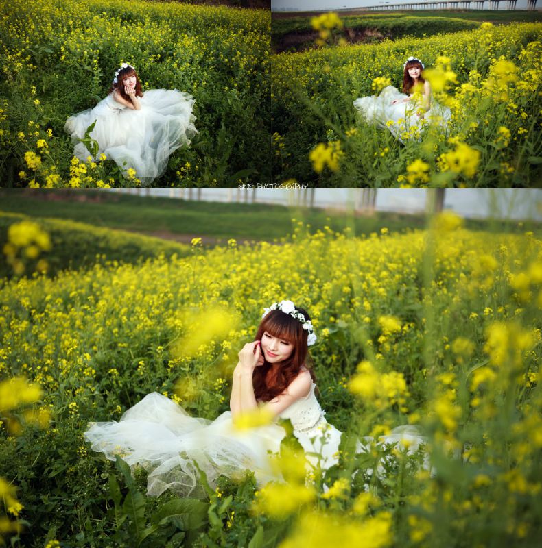 清纯美女白纱抹胸唯美写真