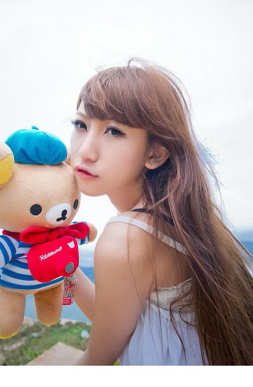 小清新嫩模谢芷蕙沙滩写真