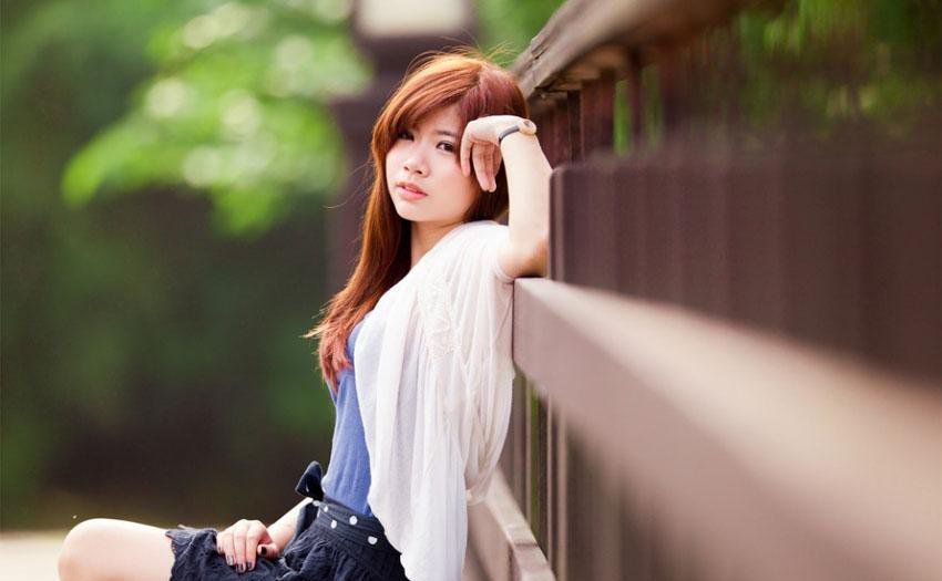 清新萌妹子田园唯美翘臀写真