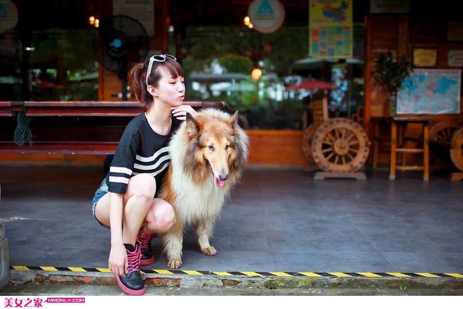 夏日清新可爱美女户外写真
