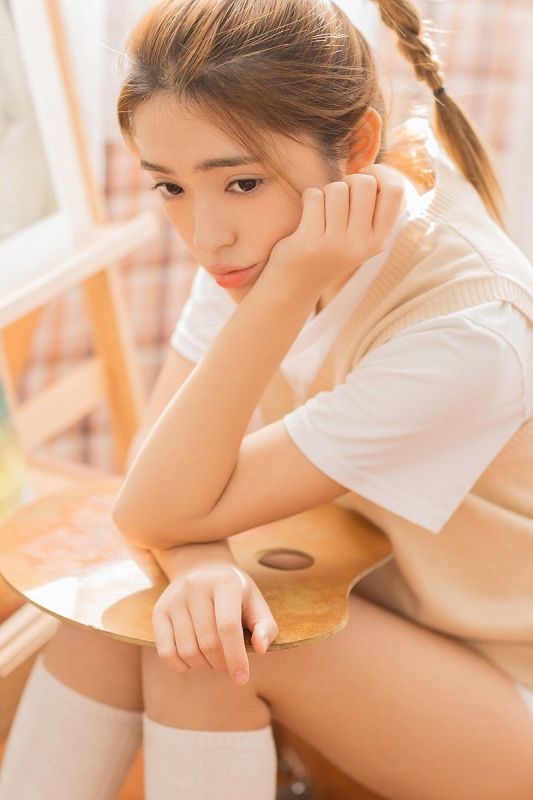 00后校园女孩清新纯真稚嫩丝袜写真