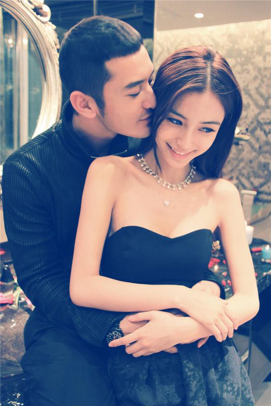 黄晓明携Angelababy杨颖拍摄幸福写真大片
