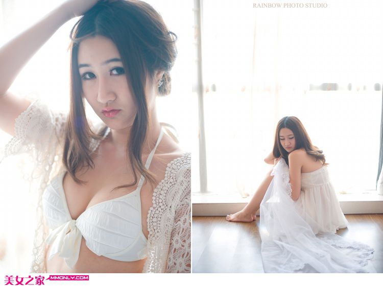 白色内衣美女私房高清诱惑写真