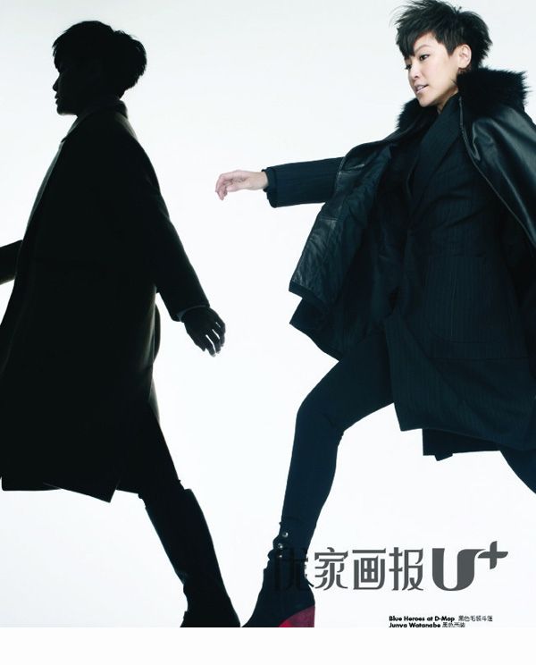 女星何韵诗时尚帅气写真