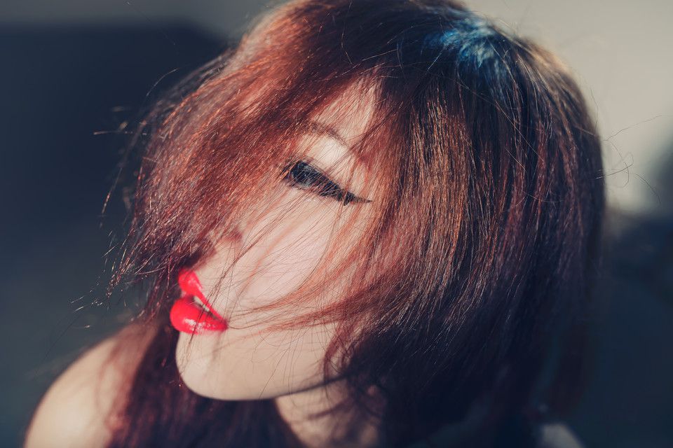 性感辣妹透视背心私房照