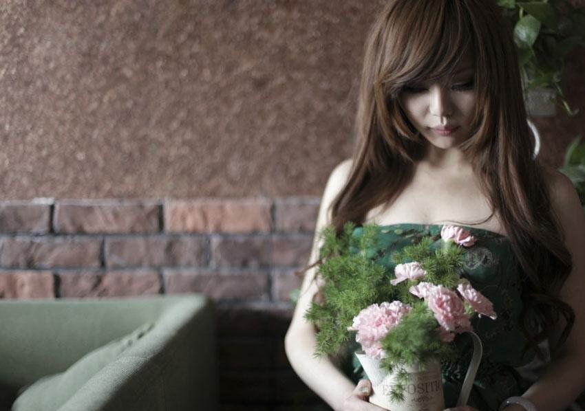 迷人萌妹子初春私房写真拍摄