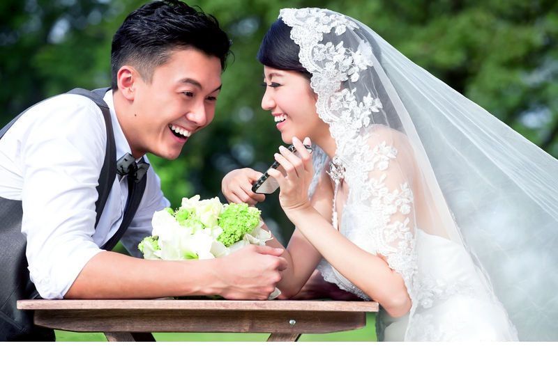 香港美女陈自瑶幸福婚纱照