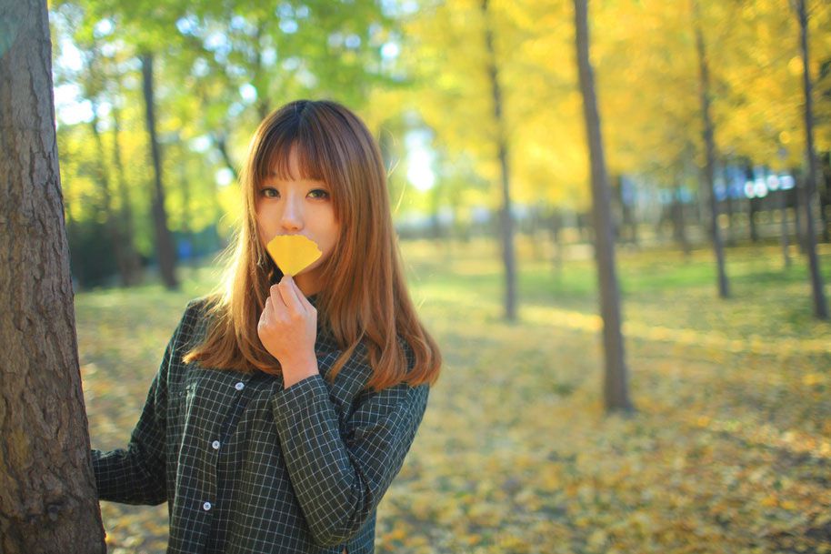小清新校花唯美户外写真