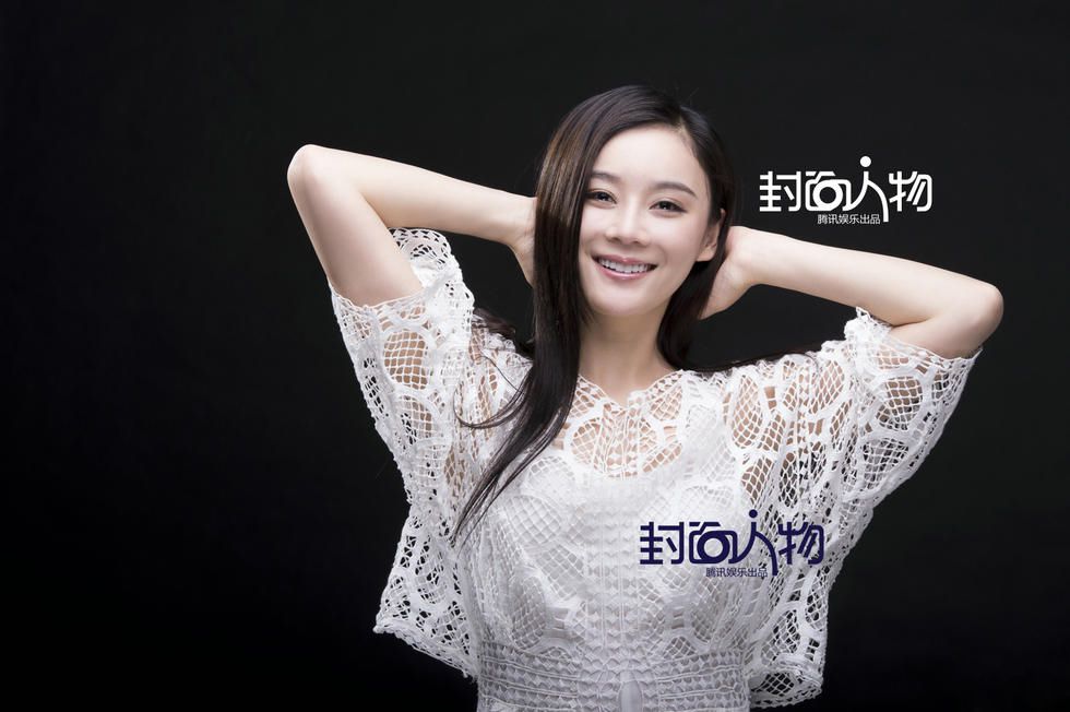 甜美女星袁姗姗登封面人物高清写真