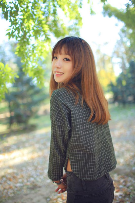 小清新校花唯美户外写真