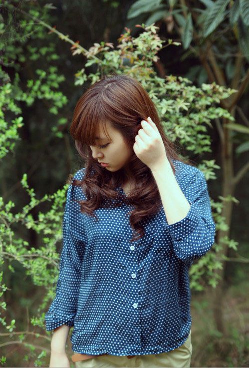 清新可爱美女户外高清写真