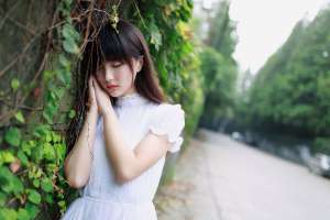 清纯靓丽美女小清新户外写真