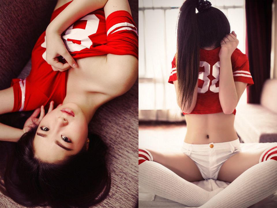 90后足球宝贝私房性感写真