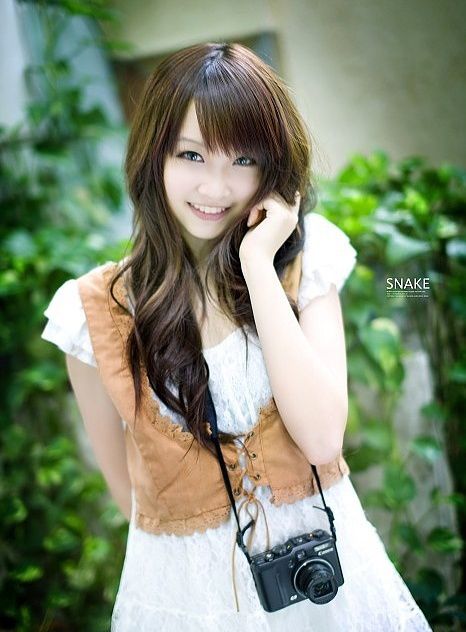 长发美女清新迷人写真集