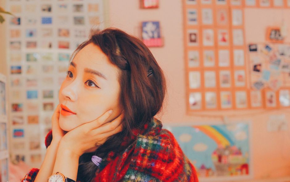 女星刘美人冬日时尚街拍大片