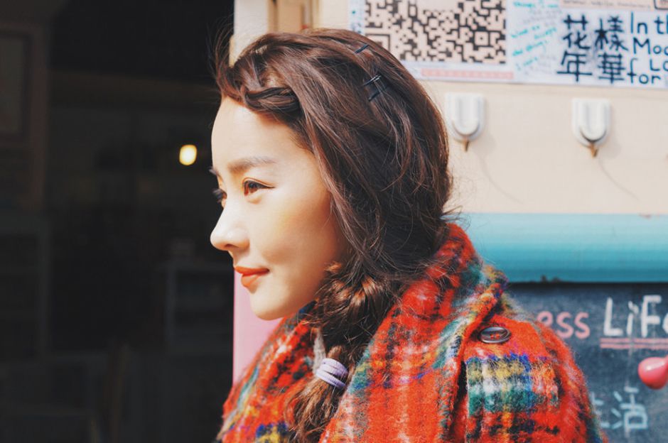 女星刘美人冬日时尚街拍大片