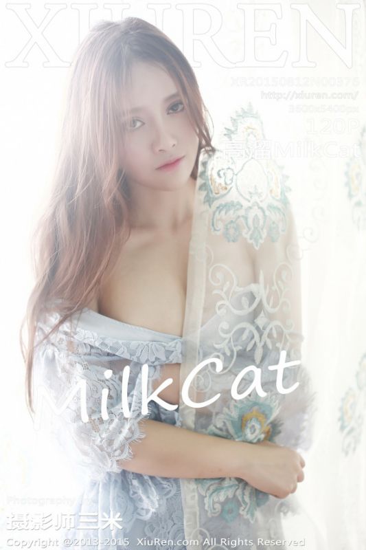 秀人网蕾丝短裙mm高溜MilkCat私房性感写真照