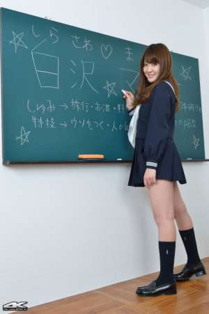 4K-STAR日本写真偶像白gマリナ学生制服摄影图片