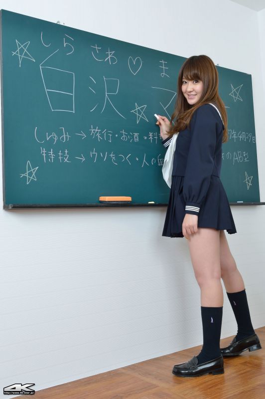 4K-STAR日本写真偶像白gマリナ学生制服摄影图片