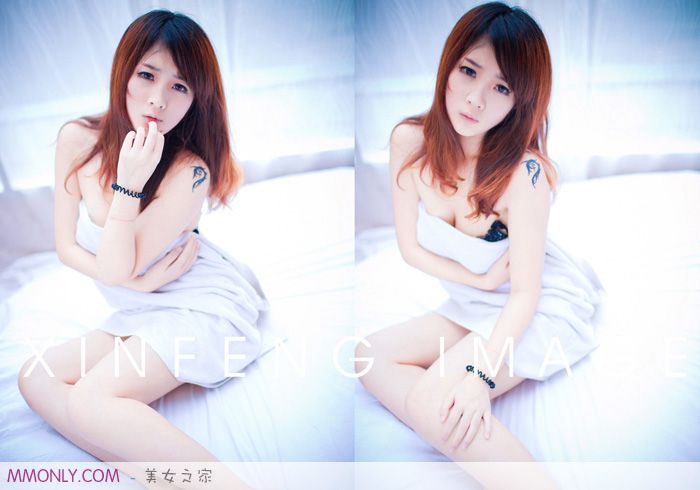 性感酥胸美女私房白色诱人写真