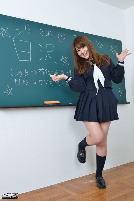 4K-STAR日本写真偶像白gマリナ学生制服摄影图片