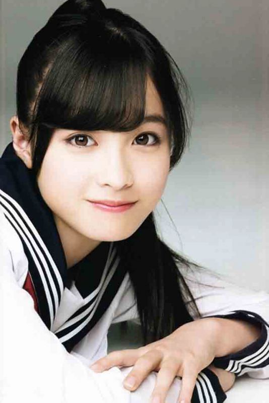 桥本环奈清新学生制服写真