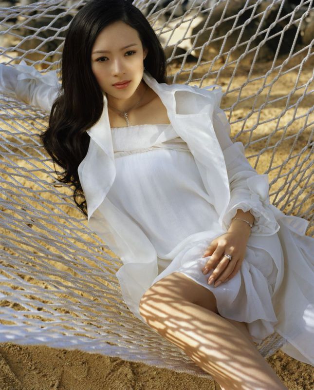 甜美晚礼服美女章子怡高清活动照