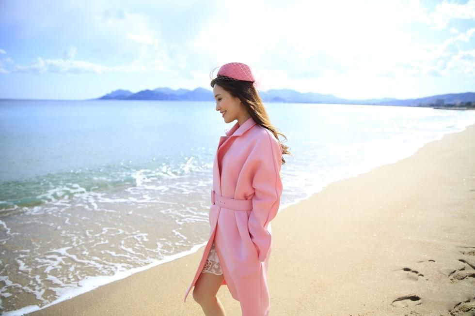 金莎海边唯美高清写真