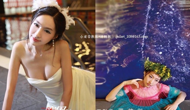 性感泳池湿身诱惑美女高清写真