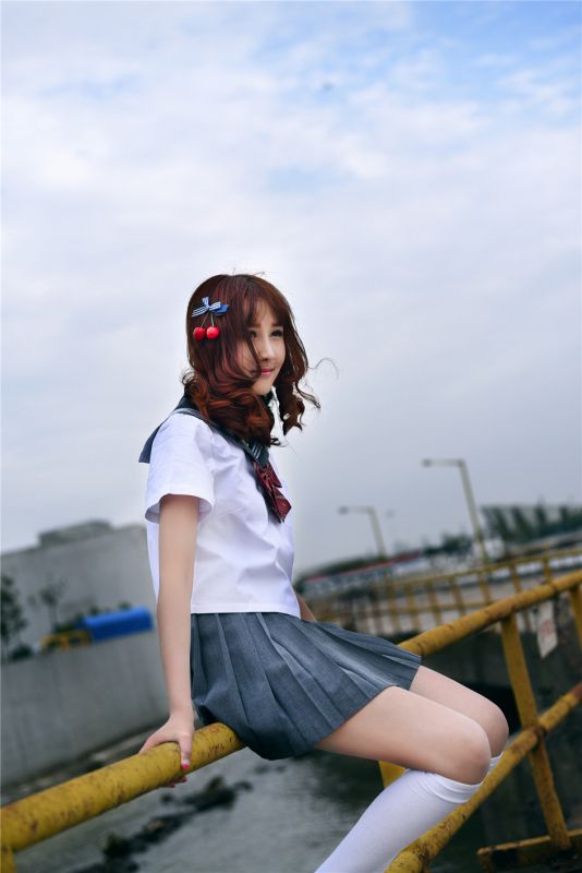 日系校服少女户外小清新写真合集