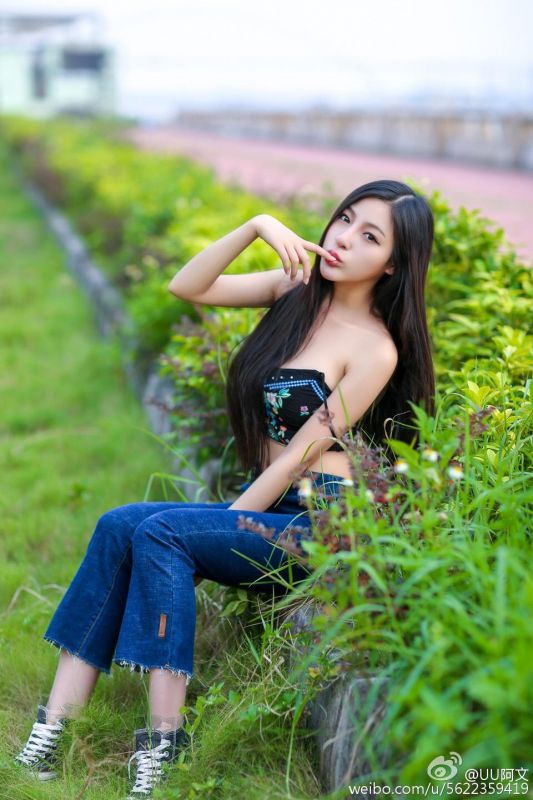 最美长发女神UU阿文微博摄影图集