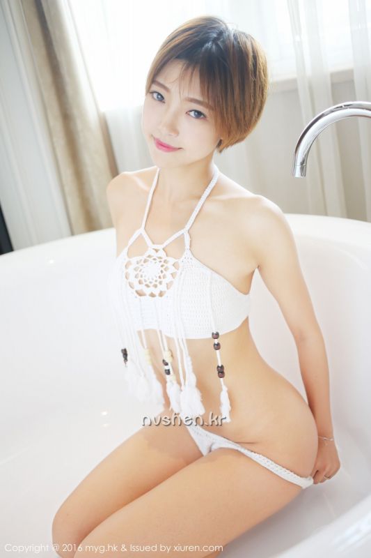 美媛馆短发内衣模特冯木木LRIS私房照写真