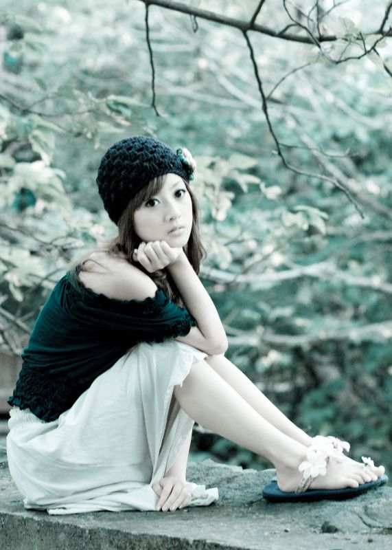 清纯可爱女生果子唯美外拍照
