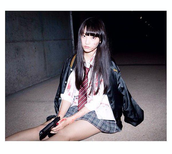 日本养眼美女山田爱奈户外清纯靓丽美照