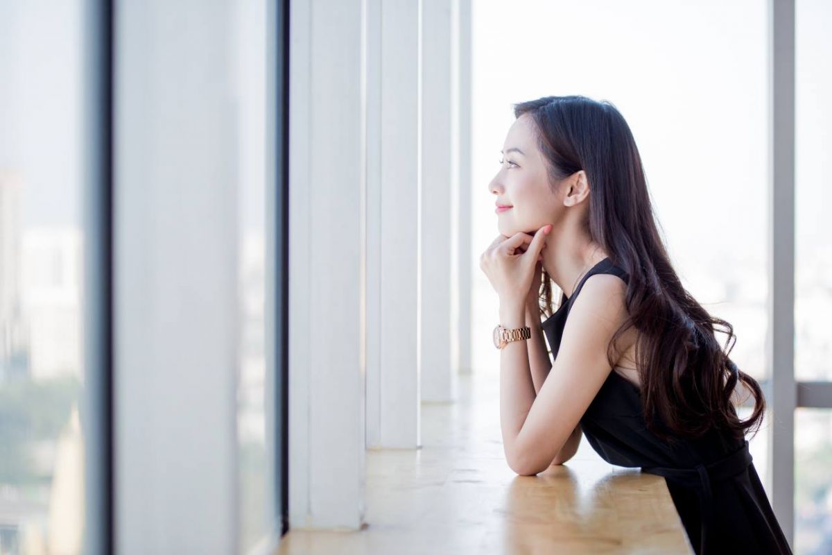 越南美女清新短裙街拍大片