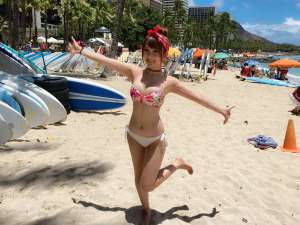 日本女子偶像秋田知里甜蜜可爱写真图片