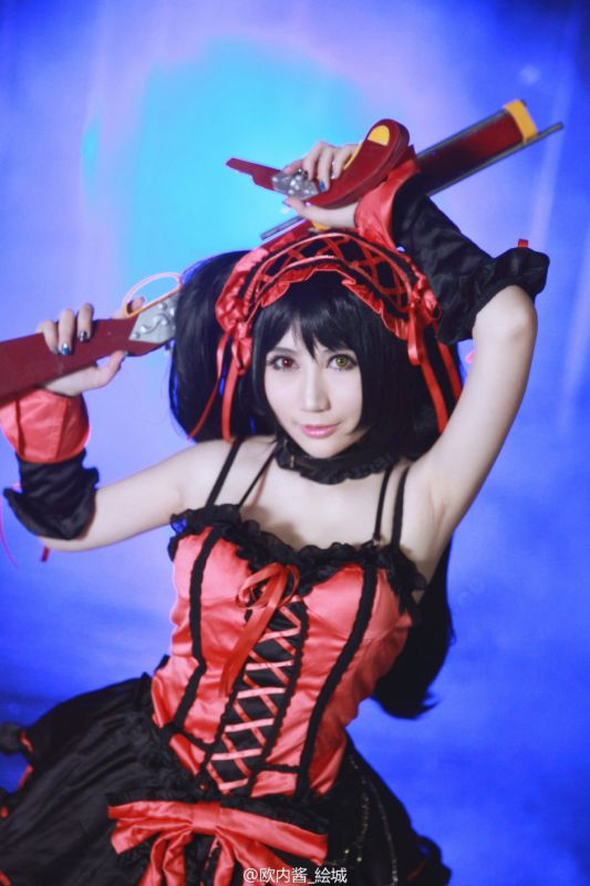 短发女模特x叉魅性感Cos写真图片