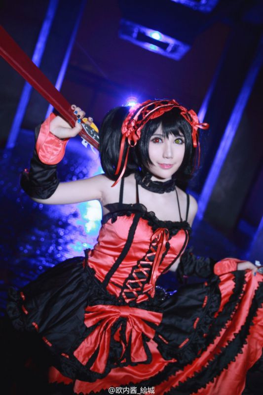 短发女模特x叉魅性感Cos写真图片