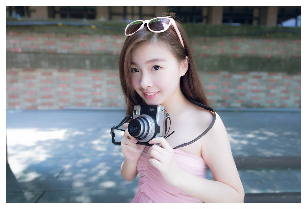 韩国留学生美女甯甯清纯摄影图片