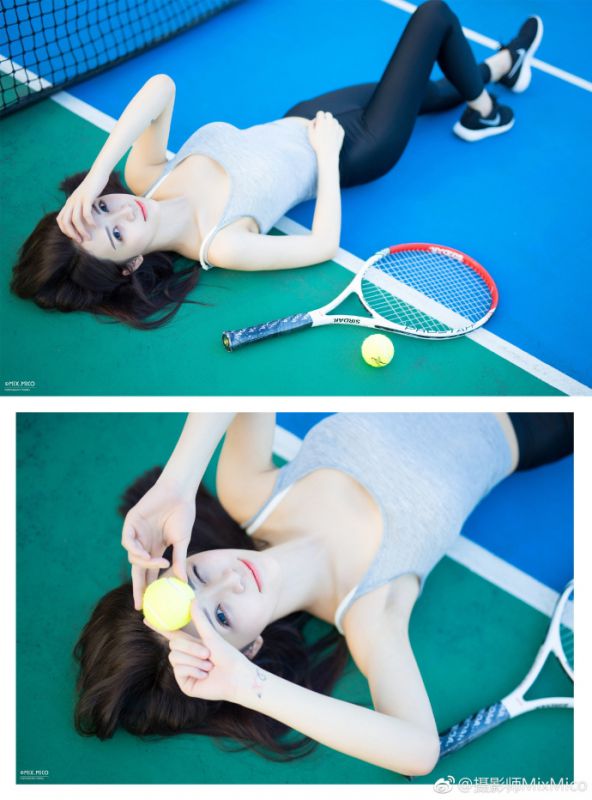 极品火辣美女教练性感巨乳长腿身材人体写真
