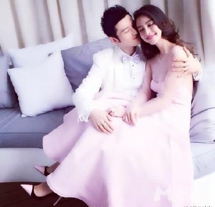 Angelababy黄晓明唯美婚纱大片