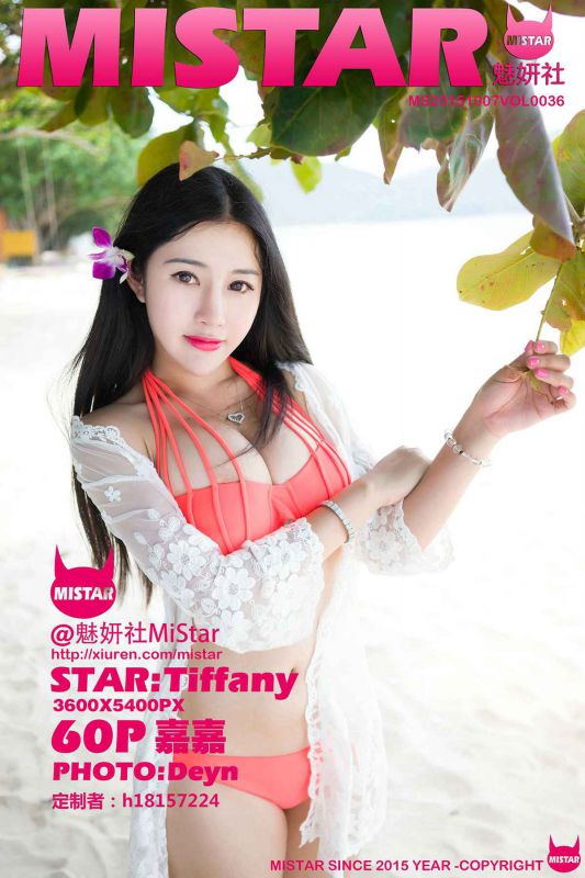 爆乳美女嘉嘉Tiffany沙滩比基尼写真照