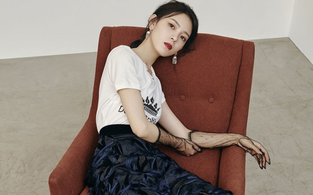 优雅淑女明星陈瑶私人长腿美女个人艺术写真