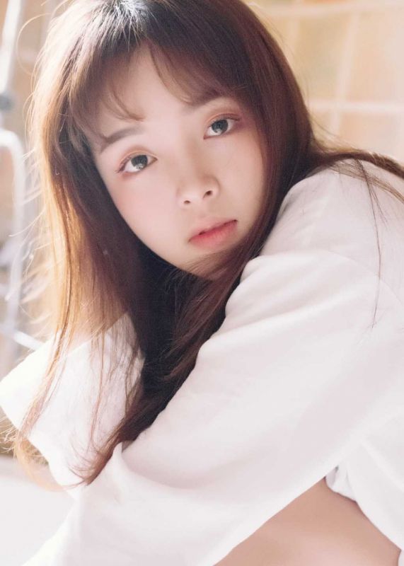 宅男女神私房酥胸长裙小清新少女写真