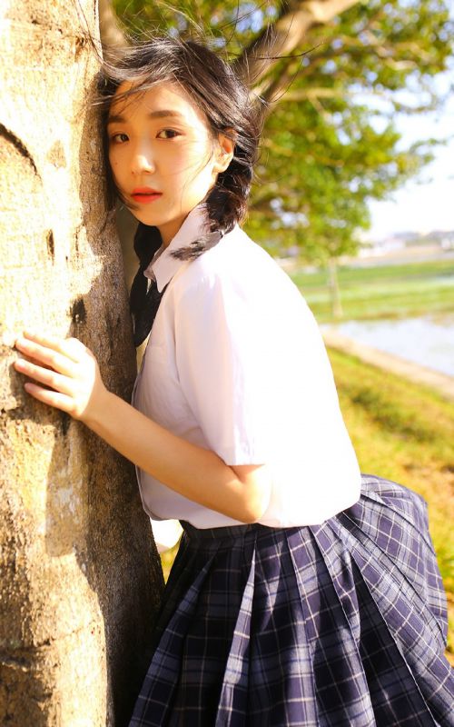 文艺校园班花学生妹野外制服诱惑清纯唯美写真
