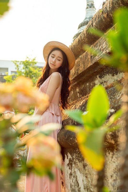 清纯女生夕阳西下唯美写真
