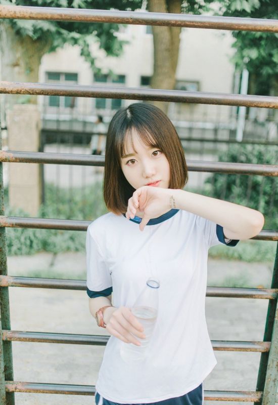 校园篮球宝贝少女日系体操服白嫩写真