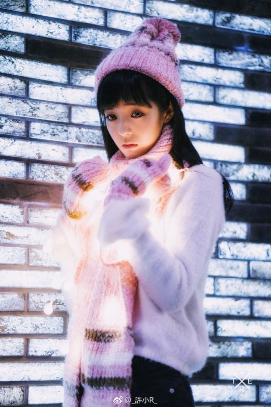 网红美女模特圣诞夜清纯唯美梦幻可爱写真